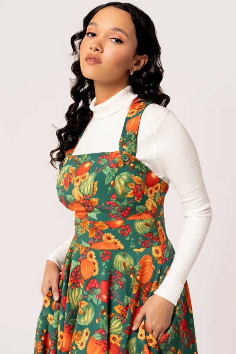 Autumn Pinafore Dress>Hell Bunny Online