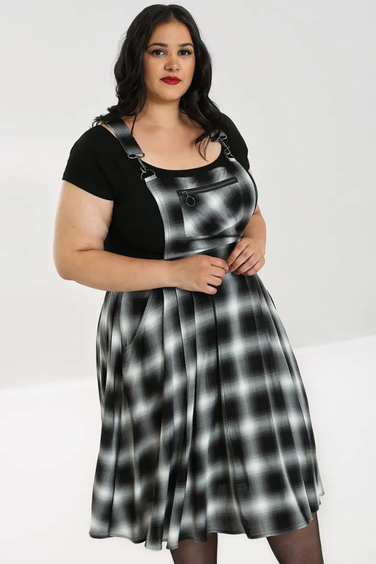 Avril Pinafore Dress>Hell Bunny Clearance