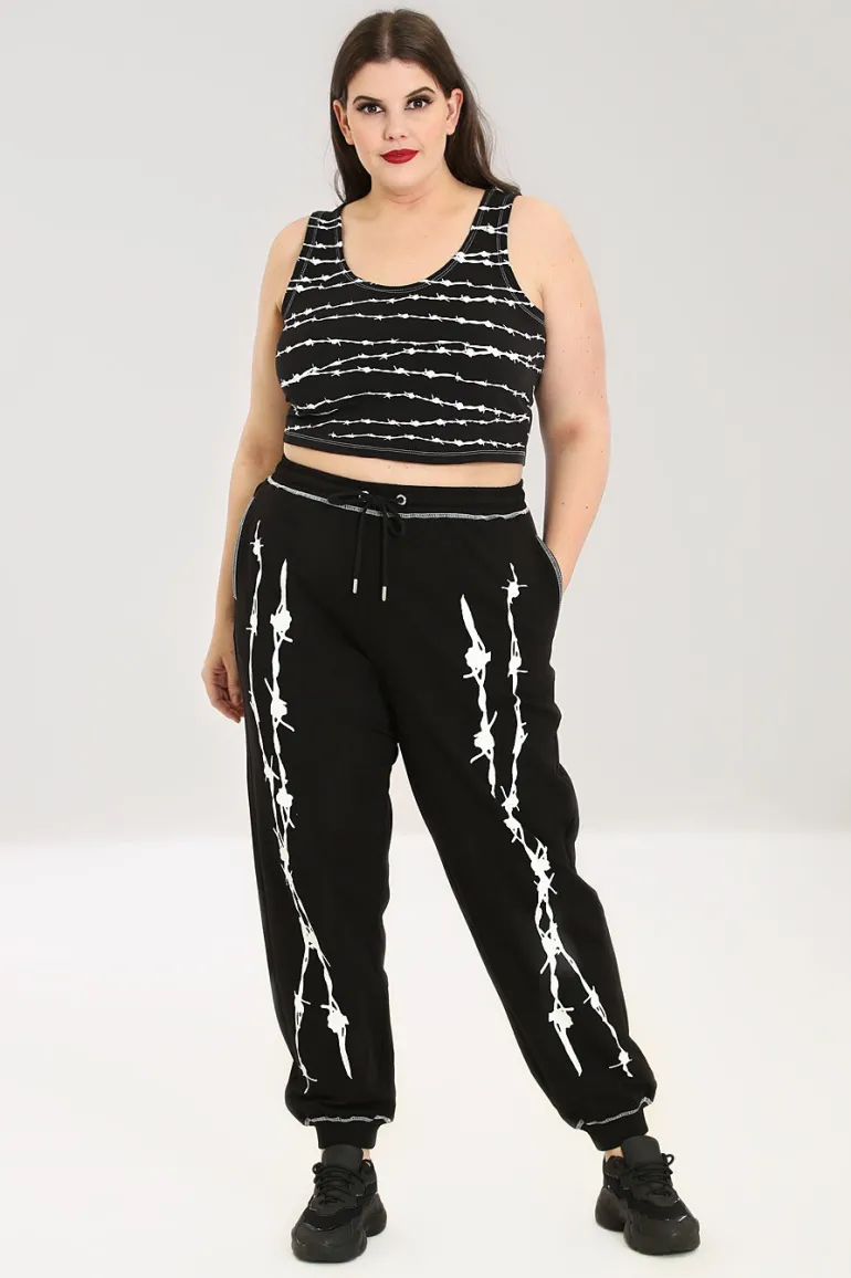 Barbed Wire Joggers>Hell Bunny Outlet