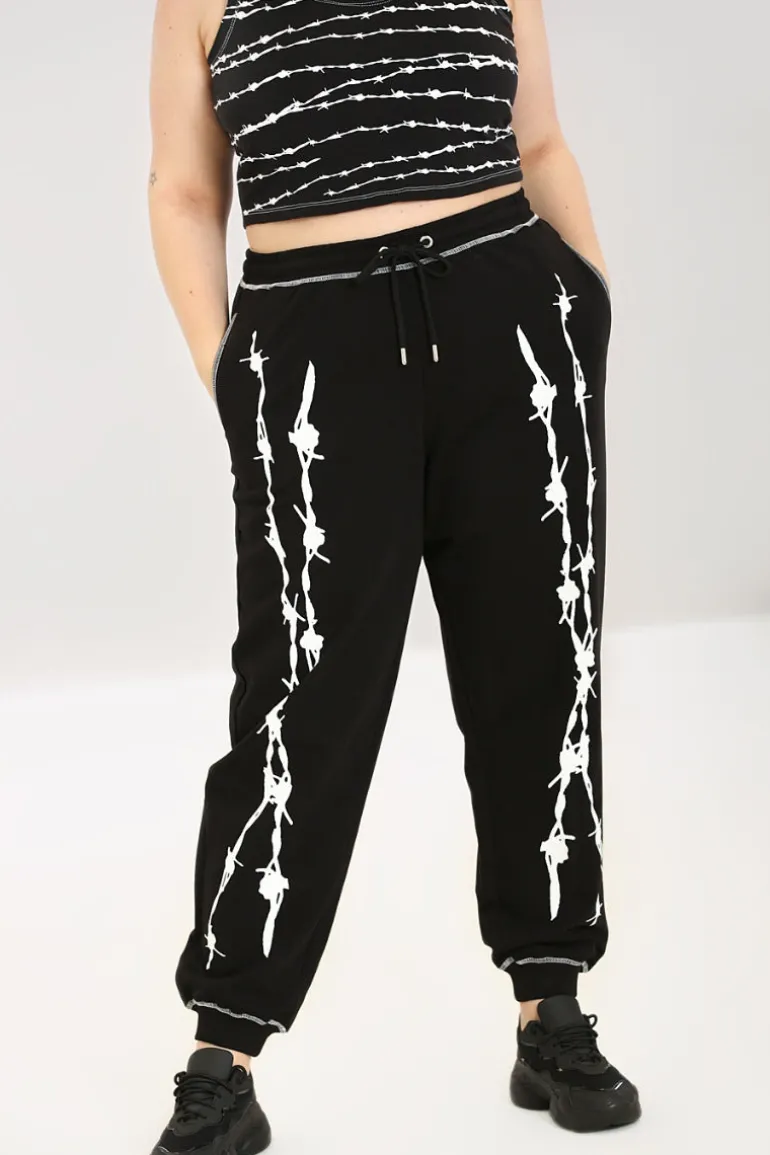 barbed_wire_joggers_7.webp Barbed Wire Joggers>Hell Bunny Outlet