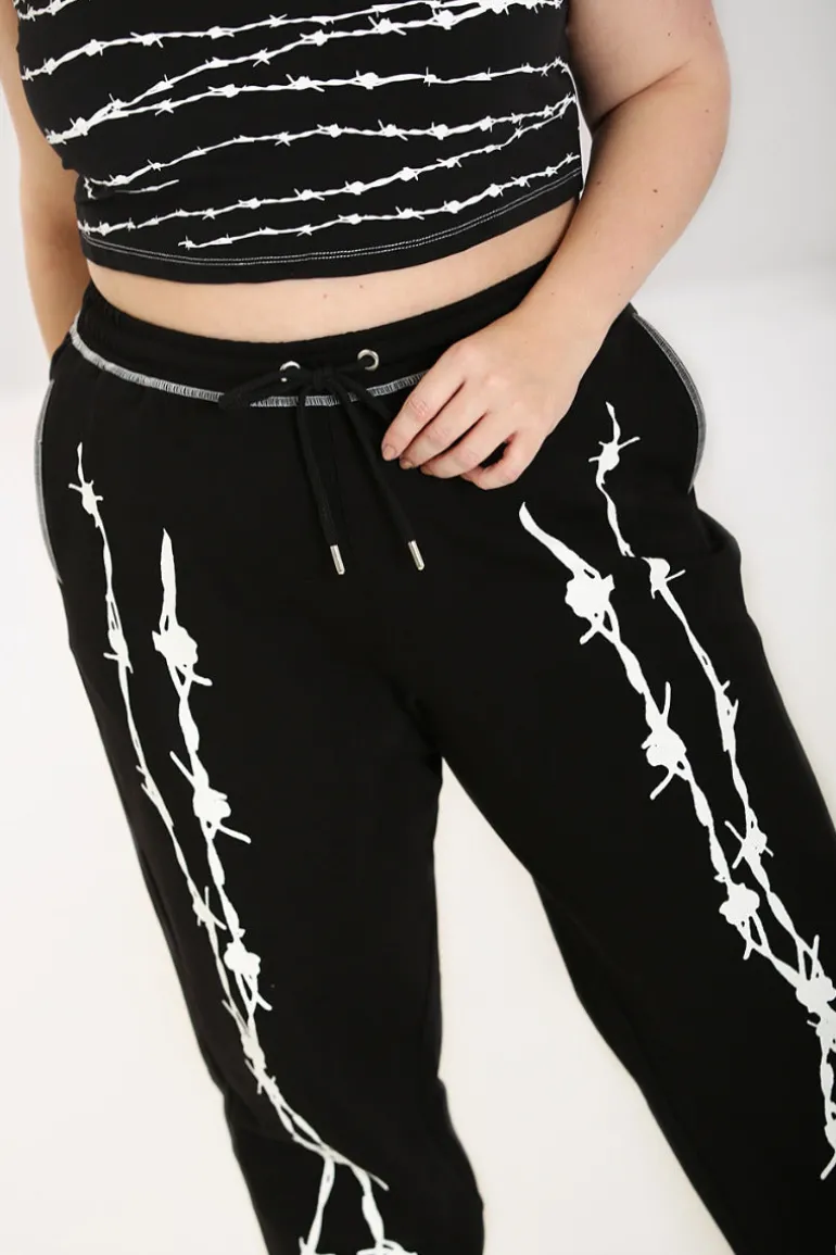 barbed_wire_joggers_8.webp Barbed Wire Joggers>Hell Bunny Outlet