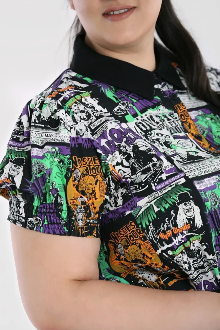 be_afraid_blouse_2.webp Be Afraid Blouse>Hell Bunny Cheap