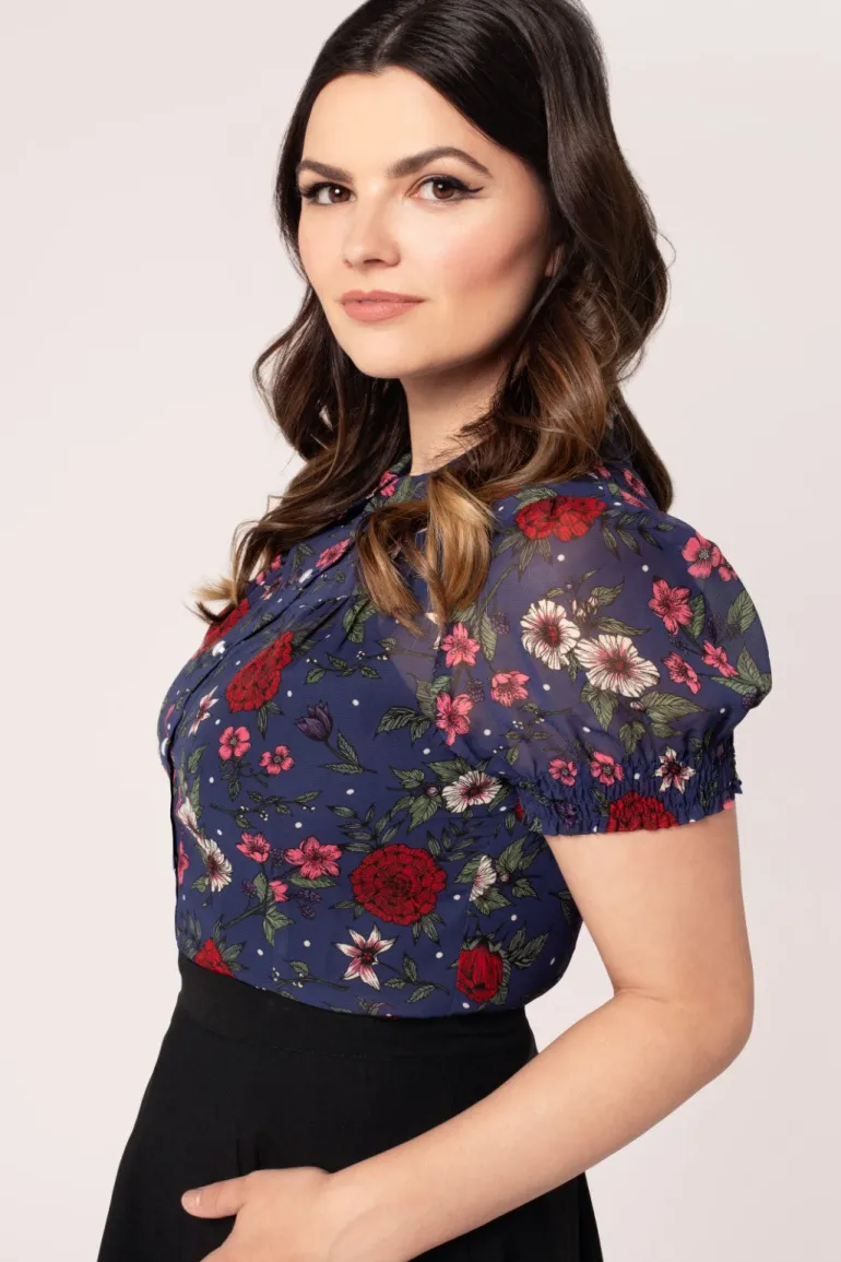 Camellia Blouse>Hell Bunny Flash Sale
