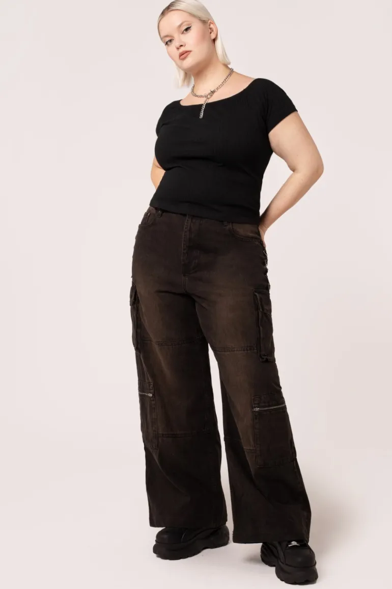 cameron_jeans_brown_5.webp Cameron Jeans>Hell Bunny Hot