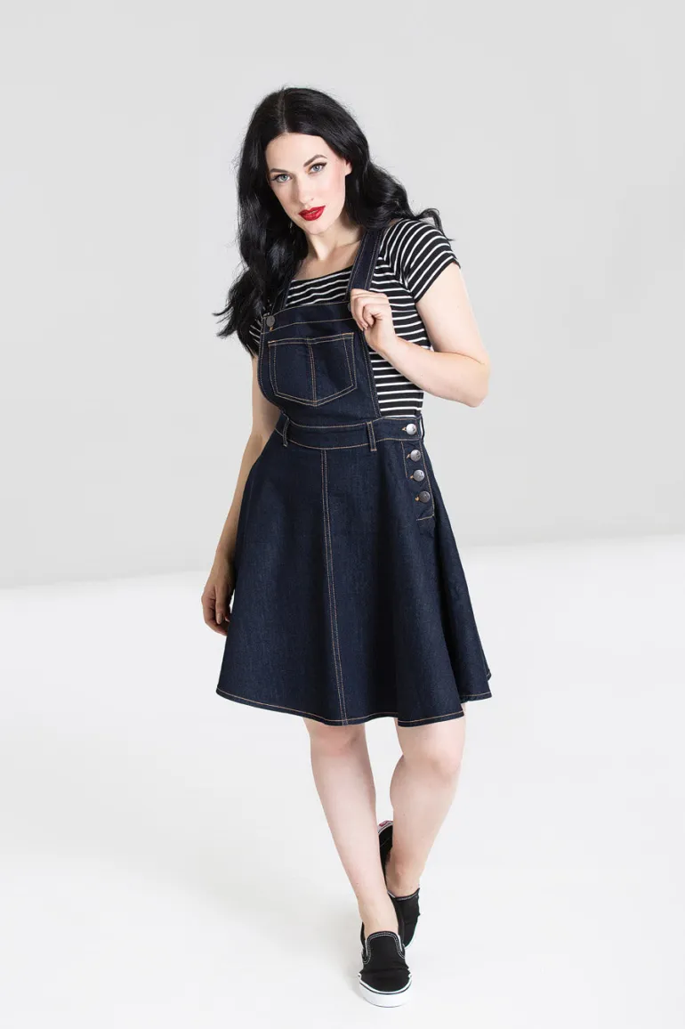Dakota Pinafore Dress>Hell Bunny Best Sale
