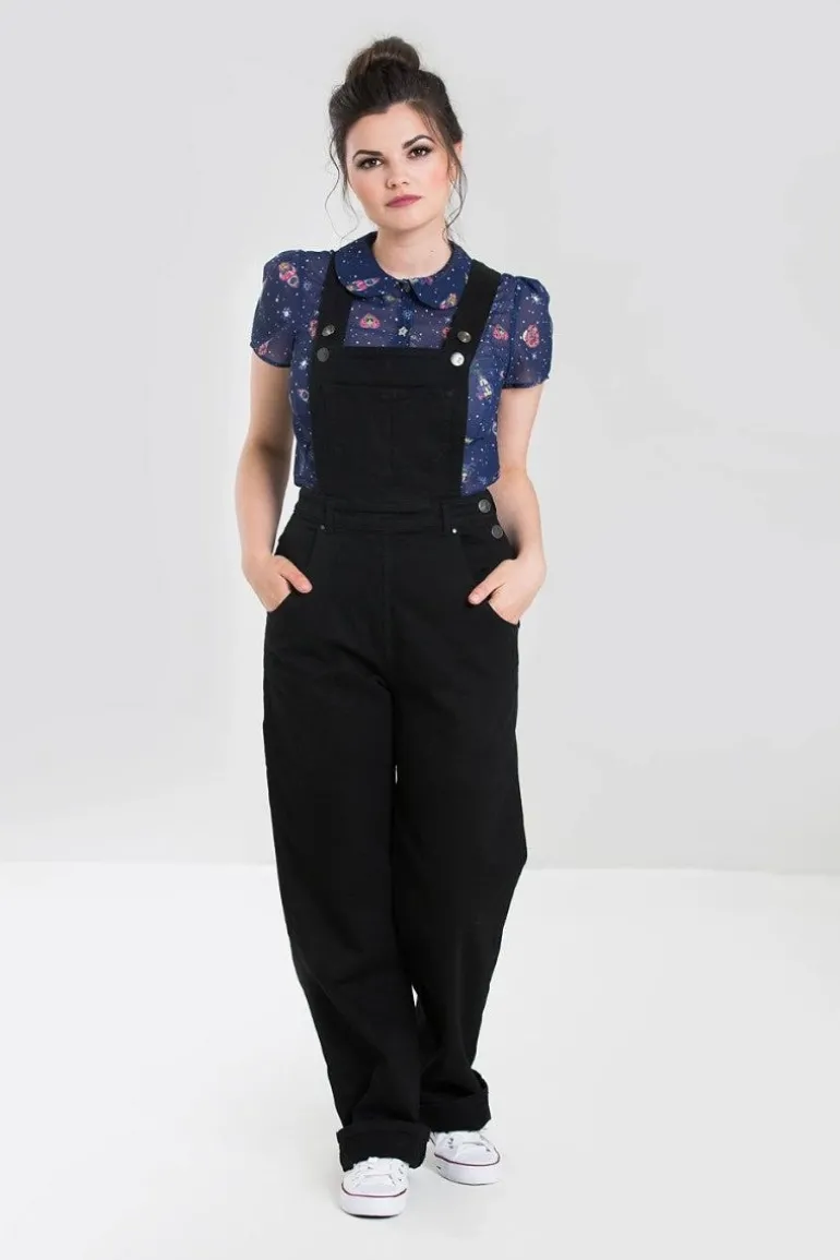 Elly May Denim Dungaree>Hell Bunny Flash Sale
