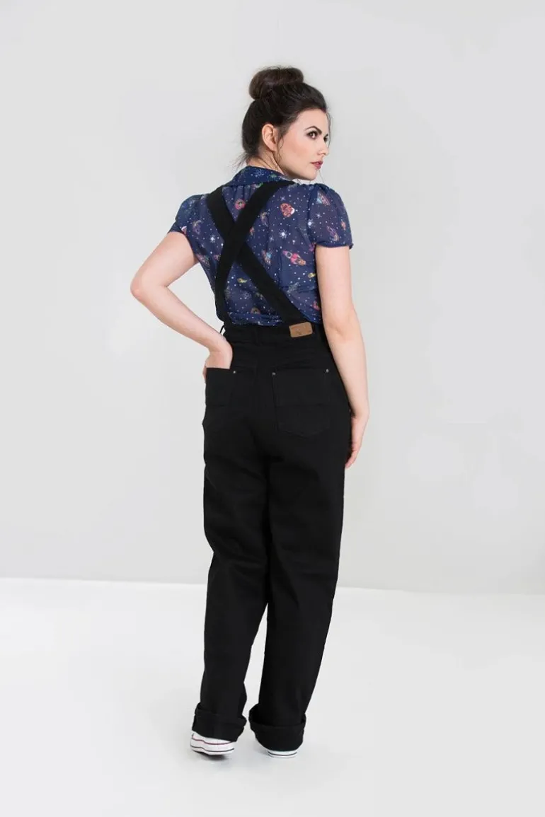elly_may_denim_dungaree_black_2.webp Elly May Denim Dungaree>Hell Bunny Flash Sale