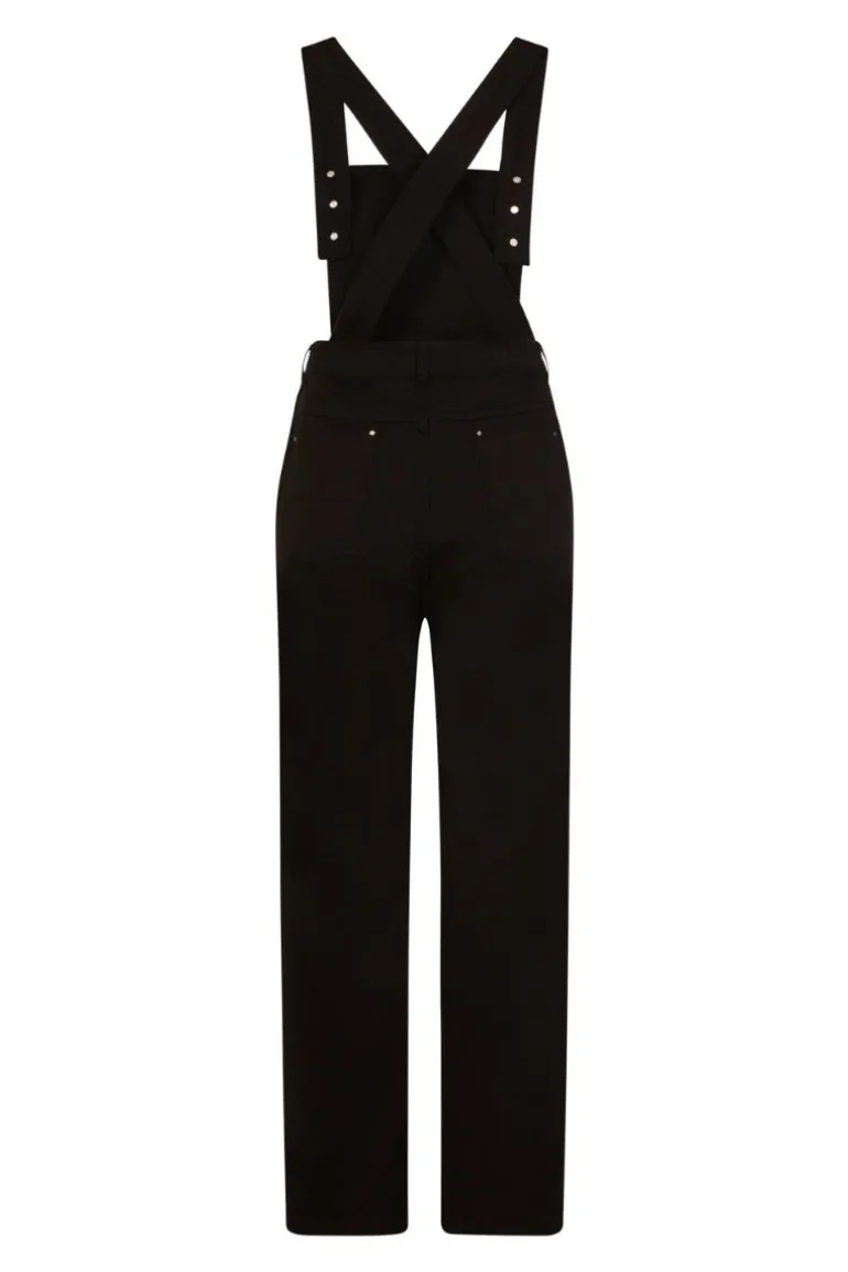 elly_may_denim_dungaree_black_5.webp Elly May Denim Dungaree>Hell Bunny Flash Sale