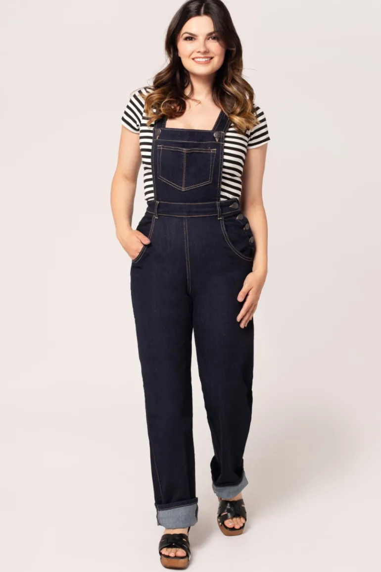 Elly May Denim Dungarees>Hell Bunny Hot