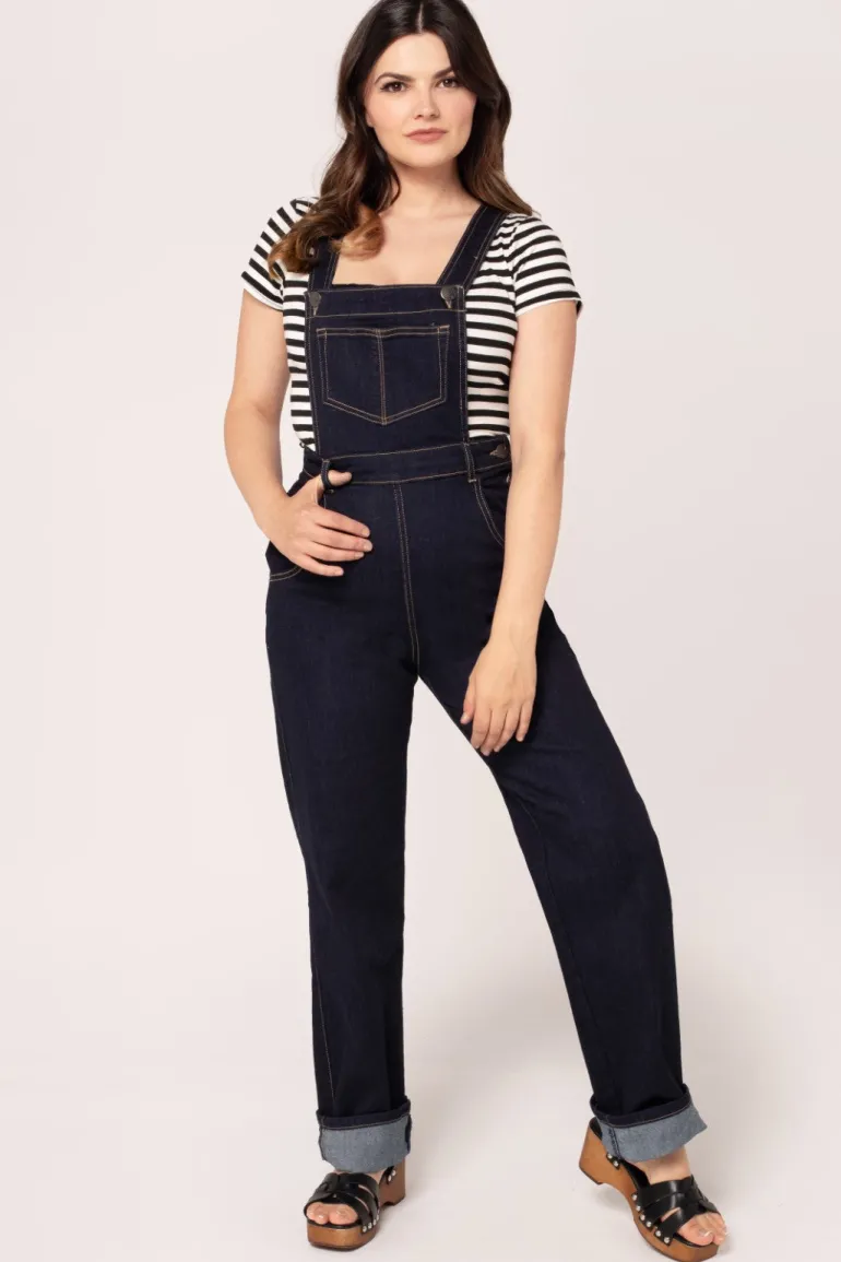 Elly May Denim Dungarees>Hell Bunny Hot