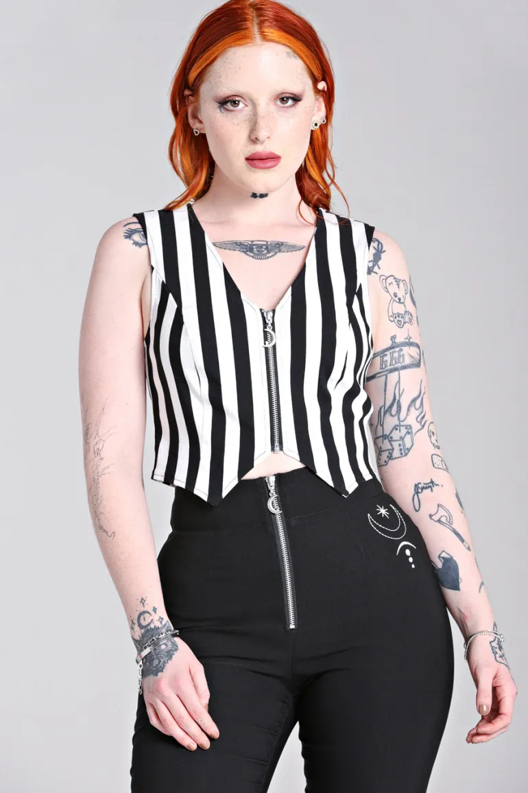 Gaspar Waistcoat>Hell Bunny Cheap