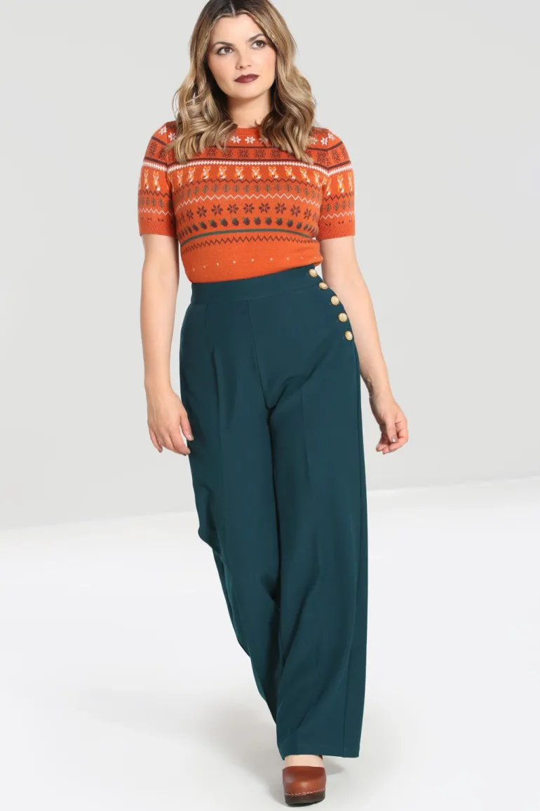 Ginger Swing Trousers>Hell Bunny Best
