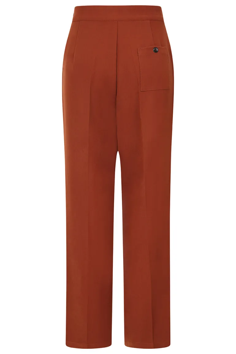 ginger_swing_trousers_brown_5.webp Ginger Swing Trousers>Hell Bunny Discount