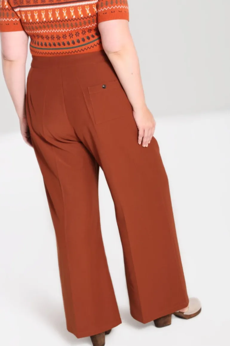 ginger_swing_trousers_brown_9.webp Ginger Swing Trousers>Hell Bunny Discount