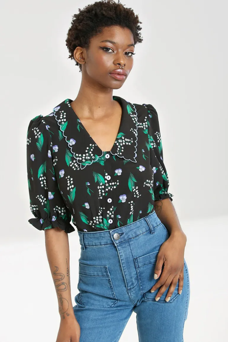 Good Luck Blouse>Hell Bunny Outlet