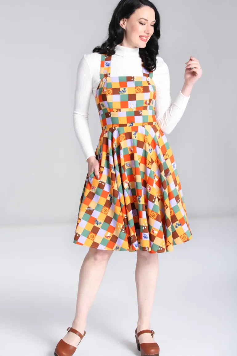 Hawthorn Pinafore Dress>Hell Bunny Fashion