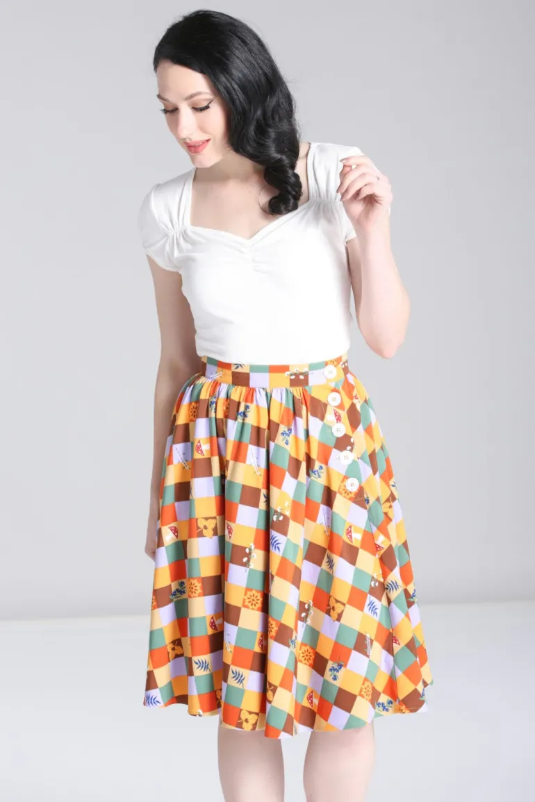Hawthorn Skirt>Hell Bunny Hot