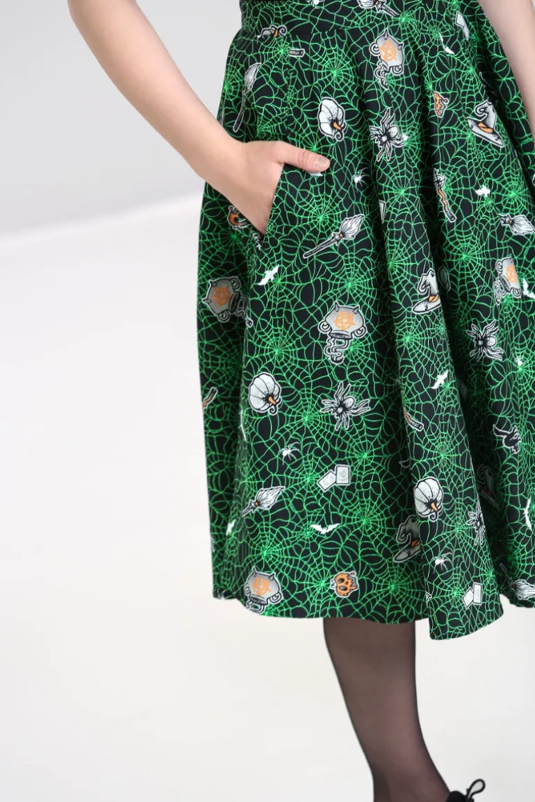 Hex 50's Skirt>Hell Bunny Cheap