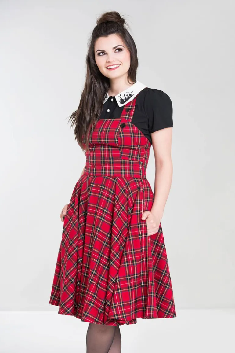Irvine Pinafore Dress>Hell Bunny New