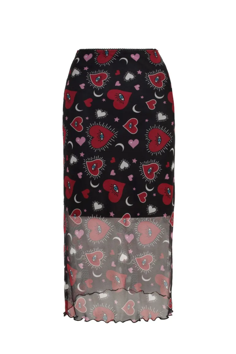 kate_heart_mesh_skirt_5.webp Kate Heart Mesh Skirt>Hell Bunny Sale