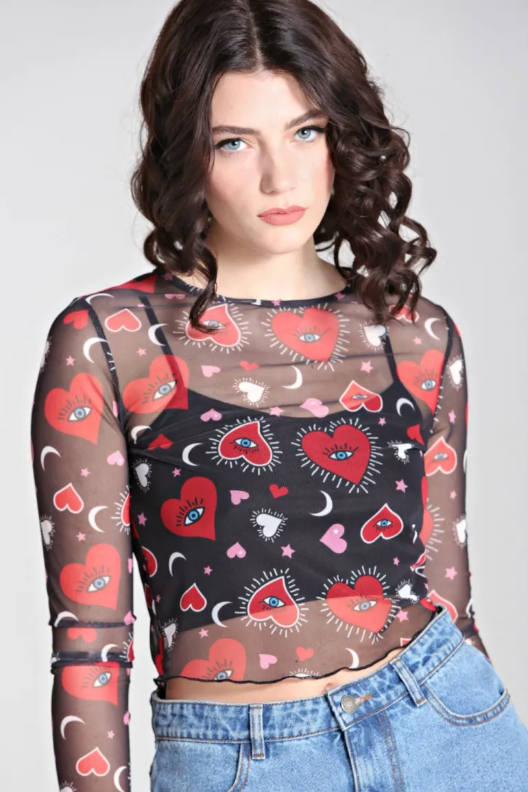 kate_heart_mesh_top_2.webp Kate Heart Mesh Top>Hell Bunny Sale