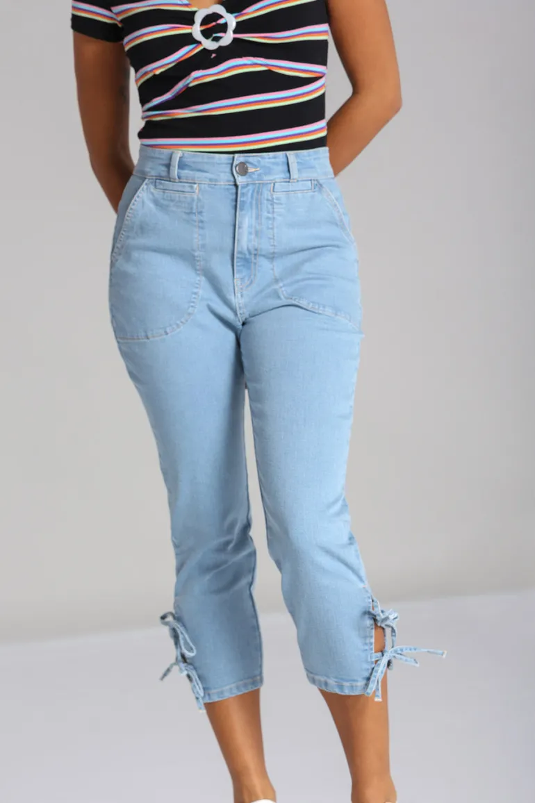 Kiralee Cropped Jeans>Hell Bunny Shop