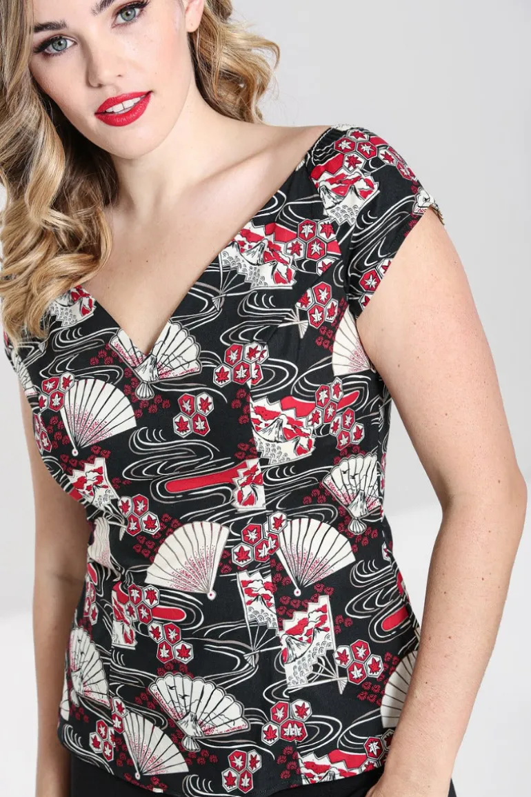 Lanah Top>Hell Bunny Sale