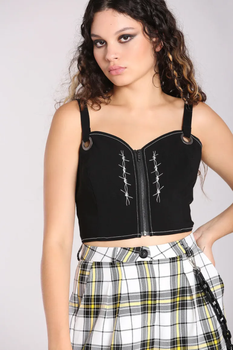 Lennox Crop Top>Hell Bunny Flash Sale