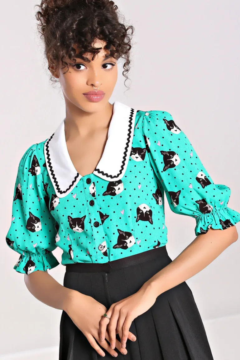 Love Cats Blouse>Hell Bunny Best