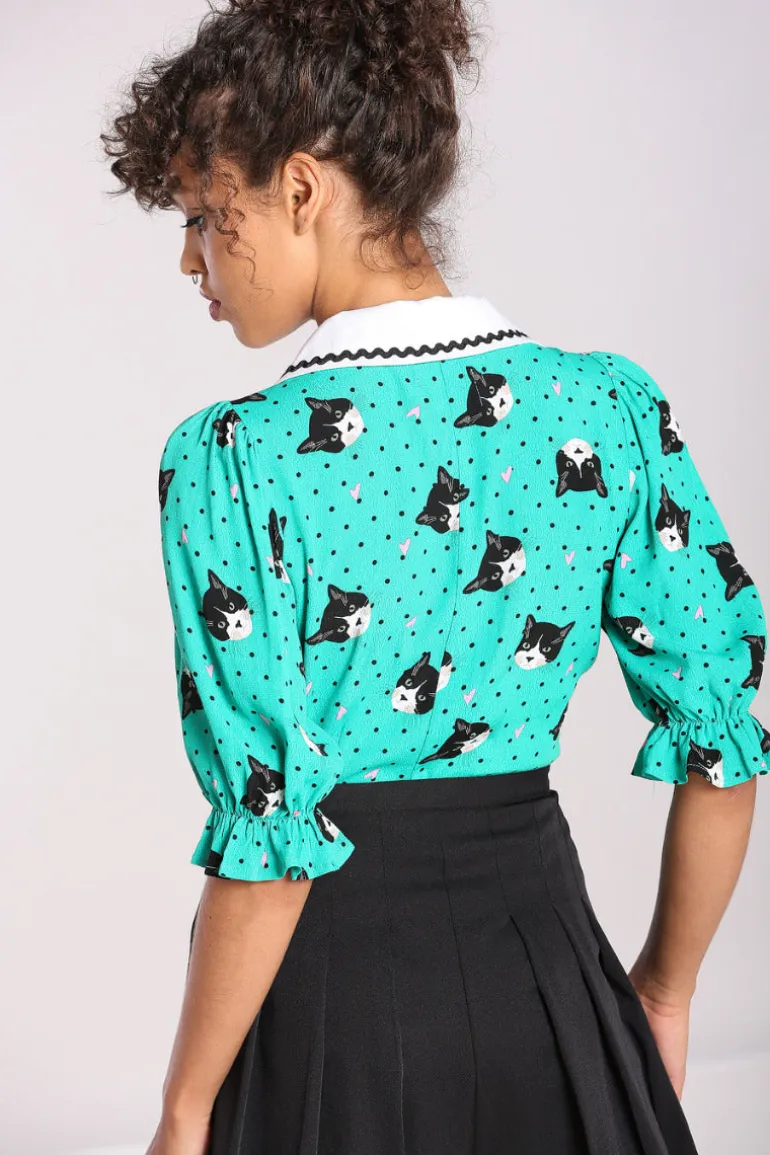 Love Cats Blouse>Hell Bunny Best