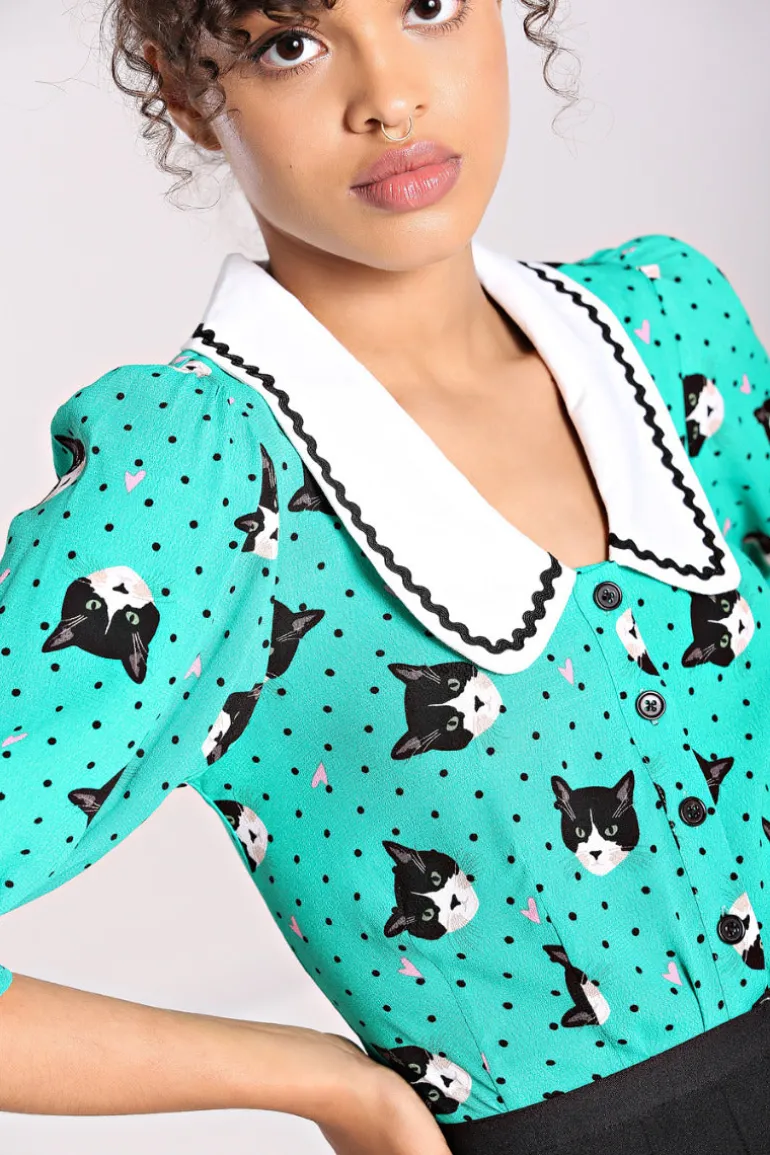 love_cats_blouse_2.webp Love Cats Blouse>Hell Bunny Best