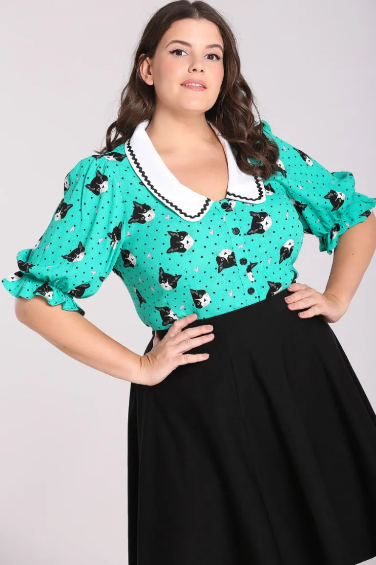 love_cats_blouse_4.webp Love Cats Blouse>Hell Bunny Best