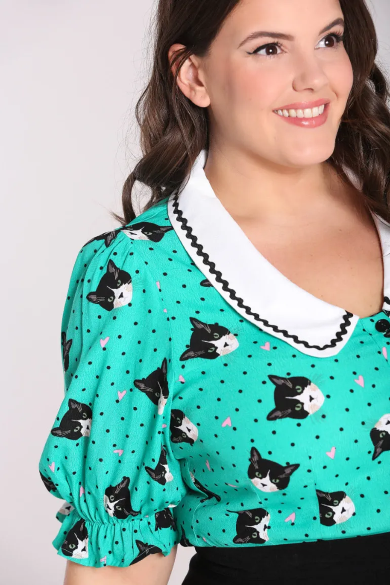 love_cats_blouse_6.webp Love Cats Blouse>Hell Bunny Best