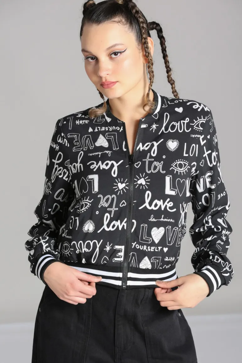 Love Yourself Jacket>Hell Bunny Store
