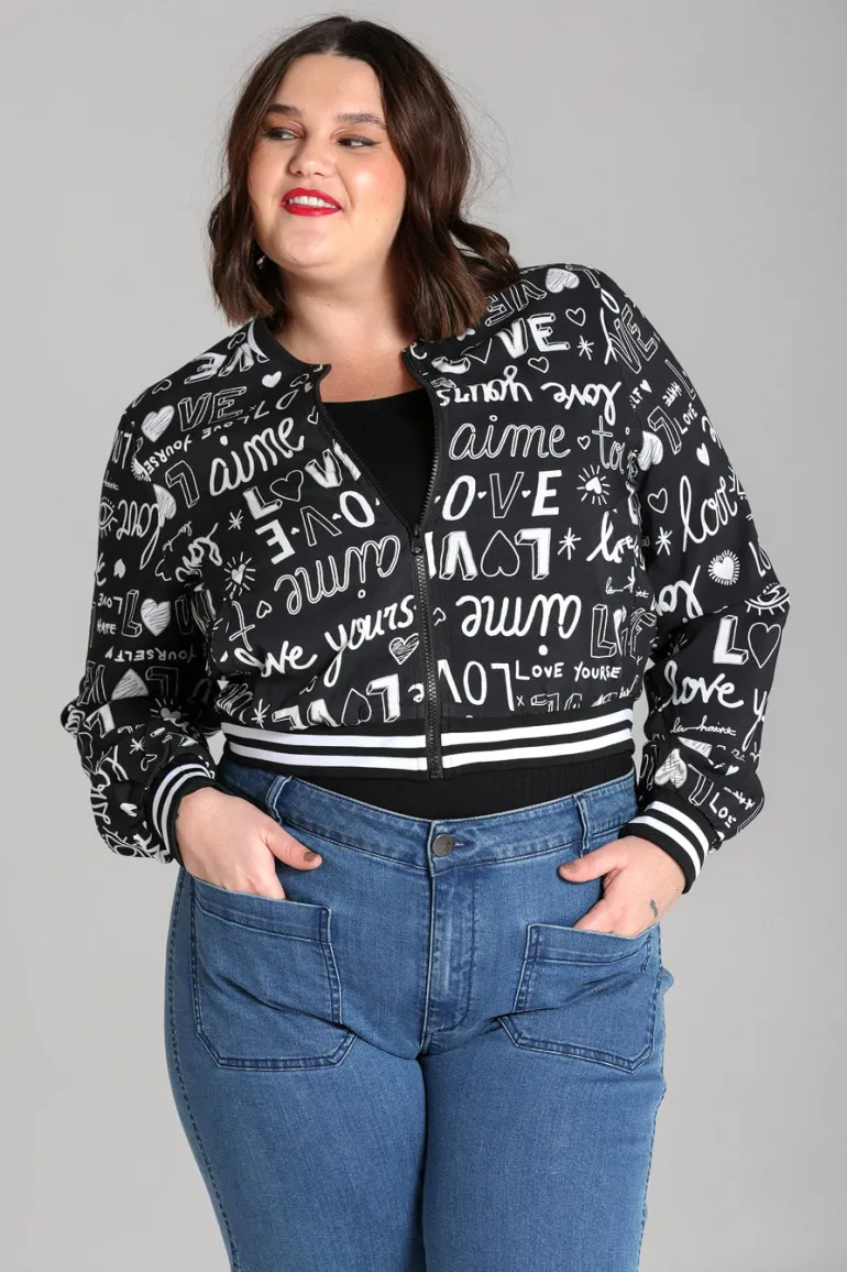Love Yourself Jacket>Hell Bunny Store
