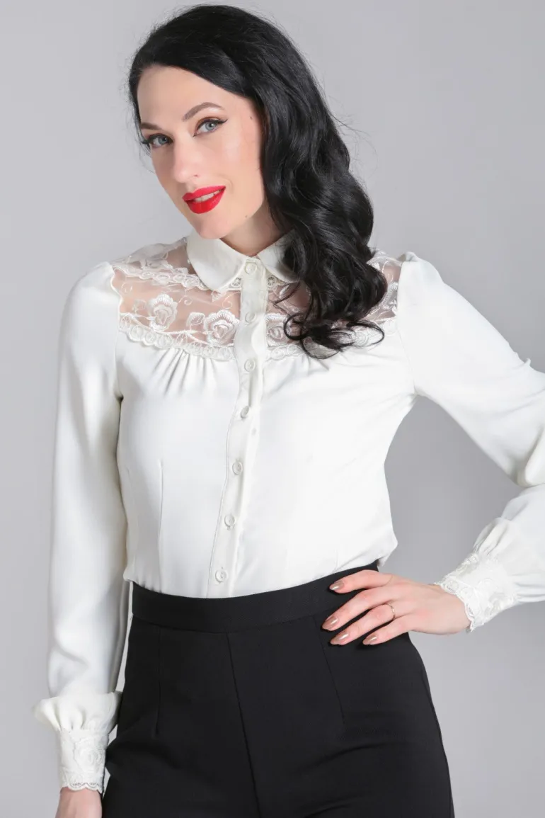 Lucille Blouse>Hell Bunny Sale