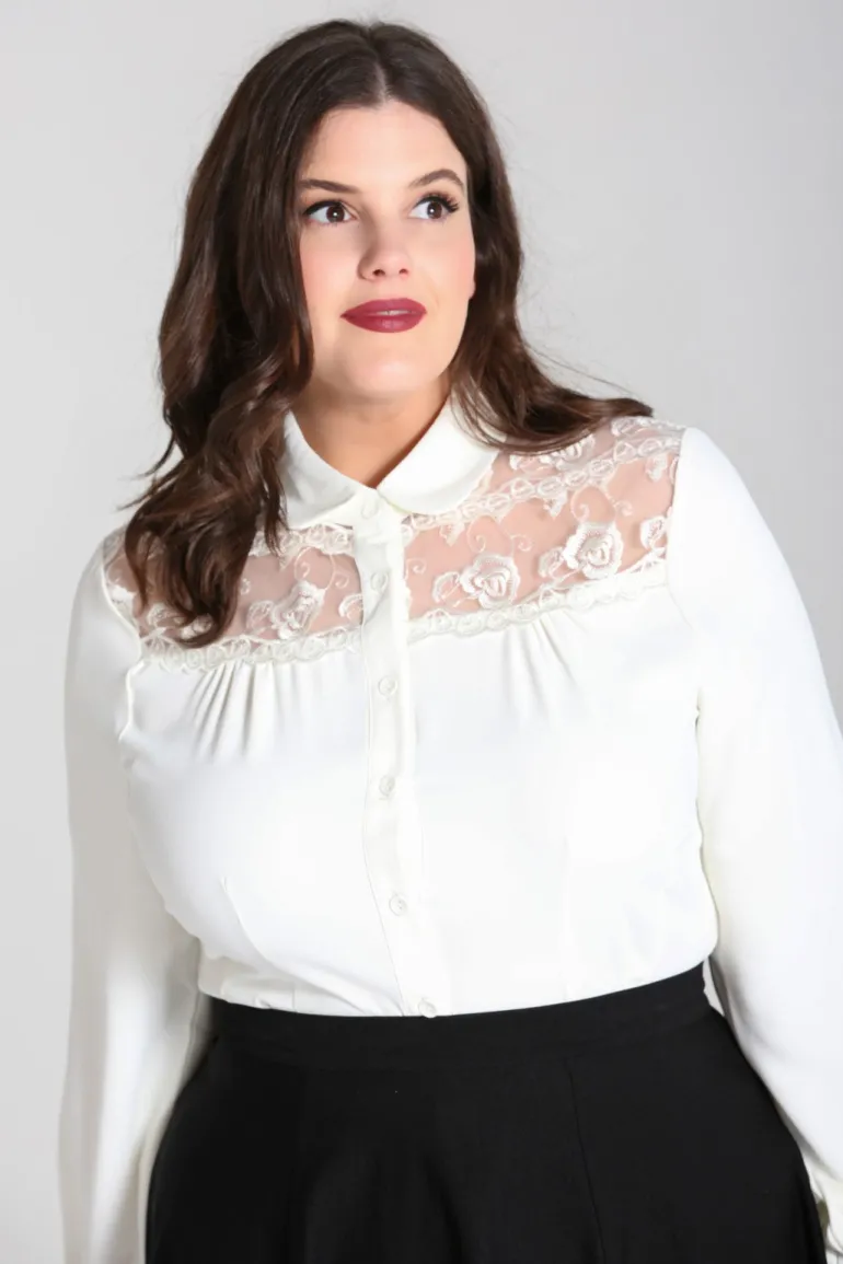Lucille Blouse>Hell Bunny Sale