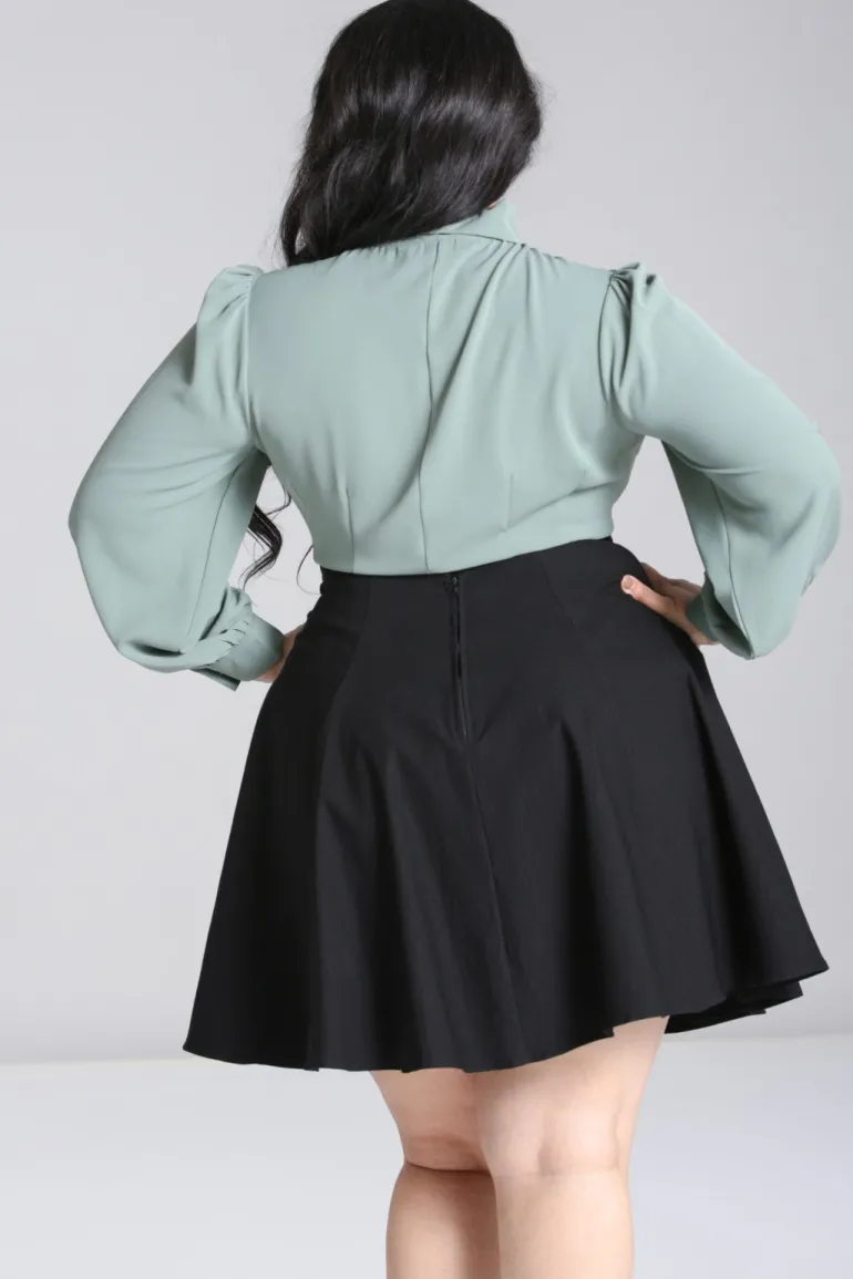 mia_blouse_green_3.webp Mia Blouse>Hell Bunny Flash Sale