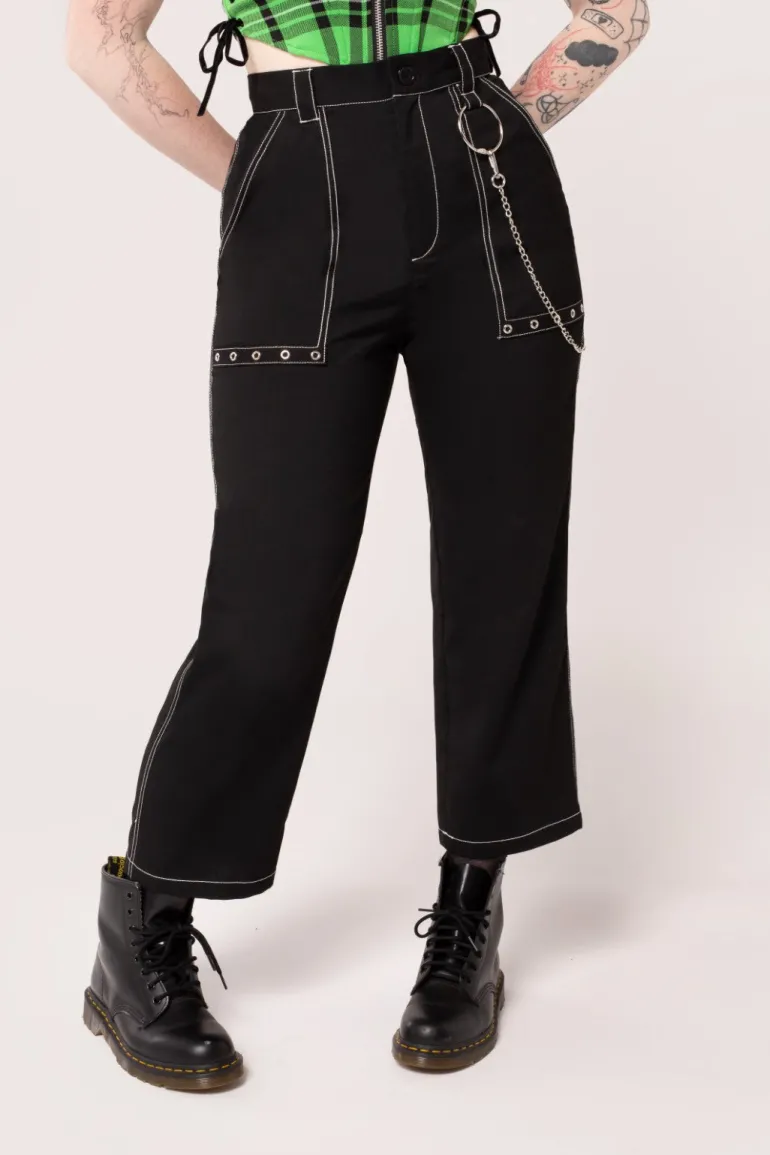 Obsidian Trousers>Hell Bunny Clearance