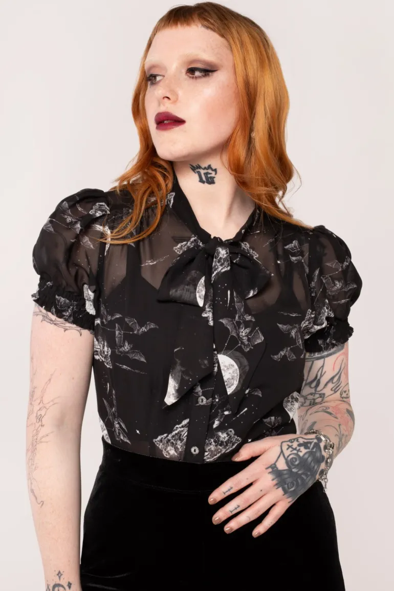 Over The Moon Blouse>Hell Bunny Outlet