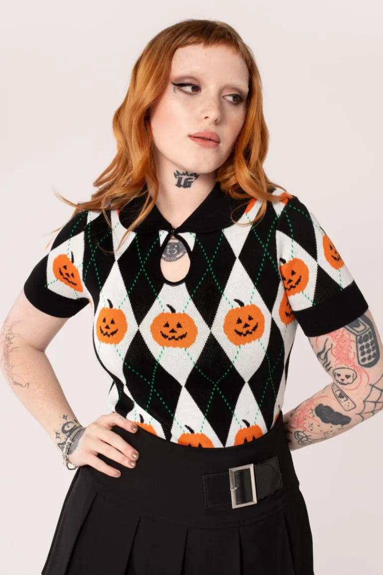 Pumpkin Head Top>Hell Bunny Cheap