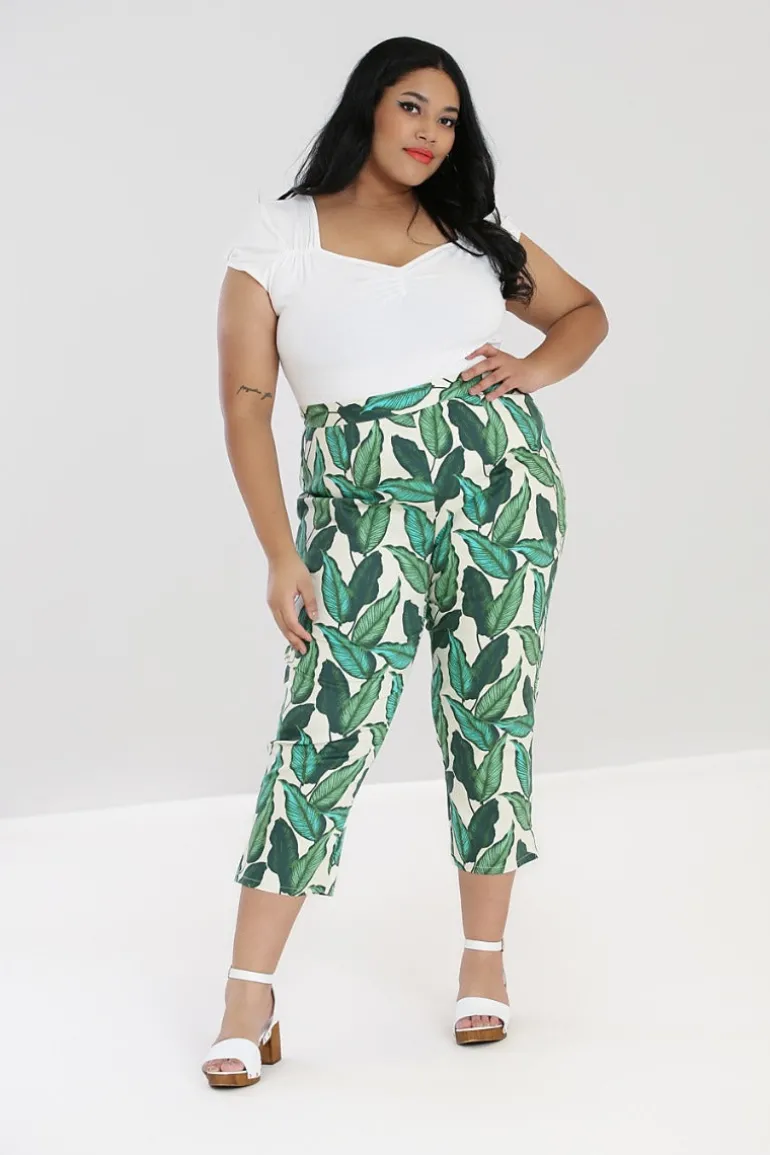 Rainforest Cigarette Trousers>Hell Bunny Online