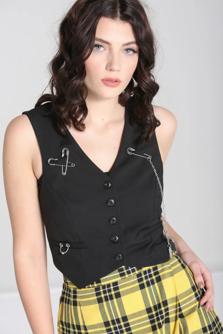 Rebellion Waistcoat>Hell Bunny Clearance