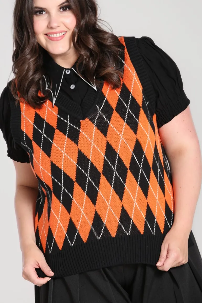 rhombus_vest_blackorange_6.webp Rhombus Vest -Orange>Hell Bunny Outlet