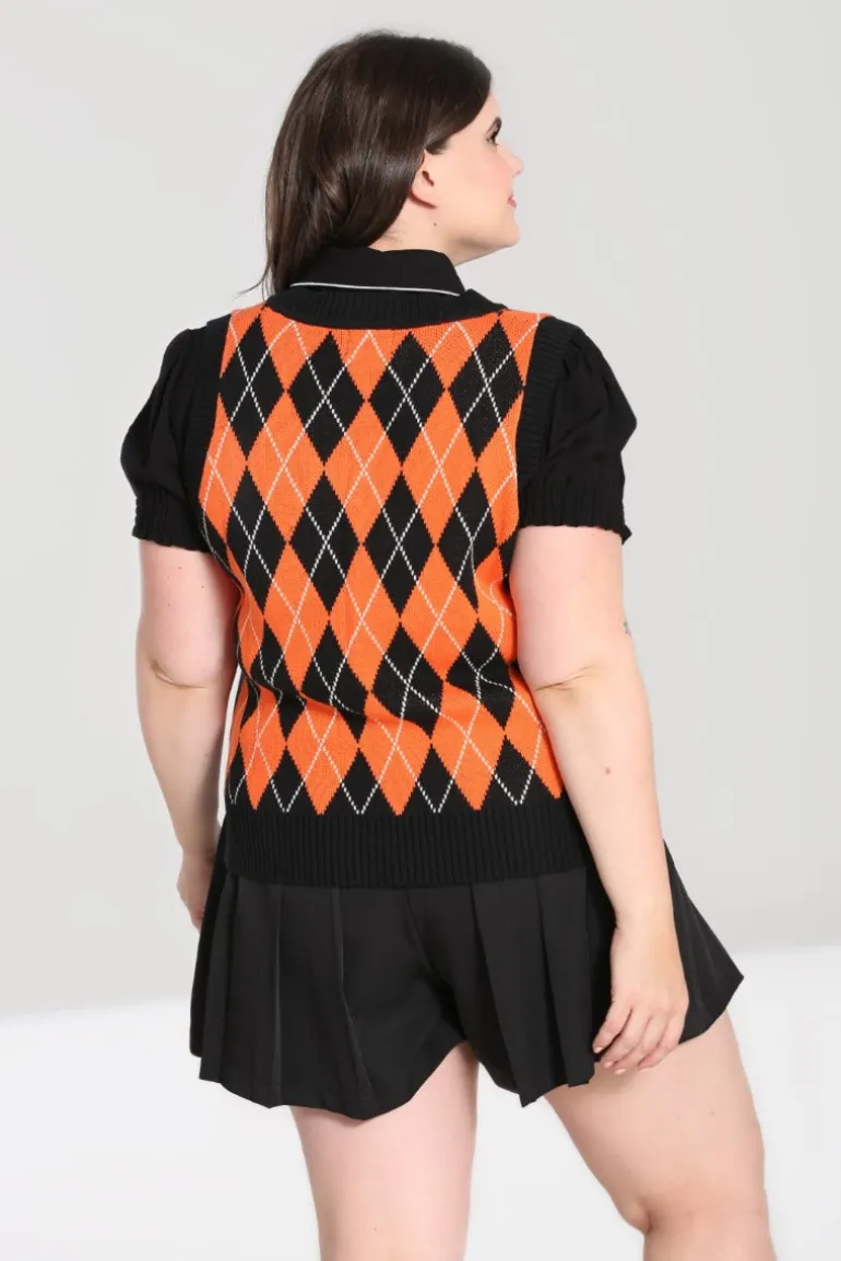 rhombus_vest_blackorange_7.webp Rhombus Vest -Orange>Hell Bunny Outlet
