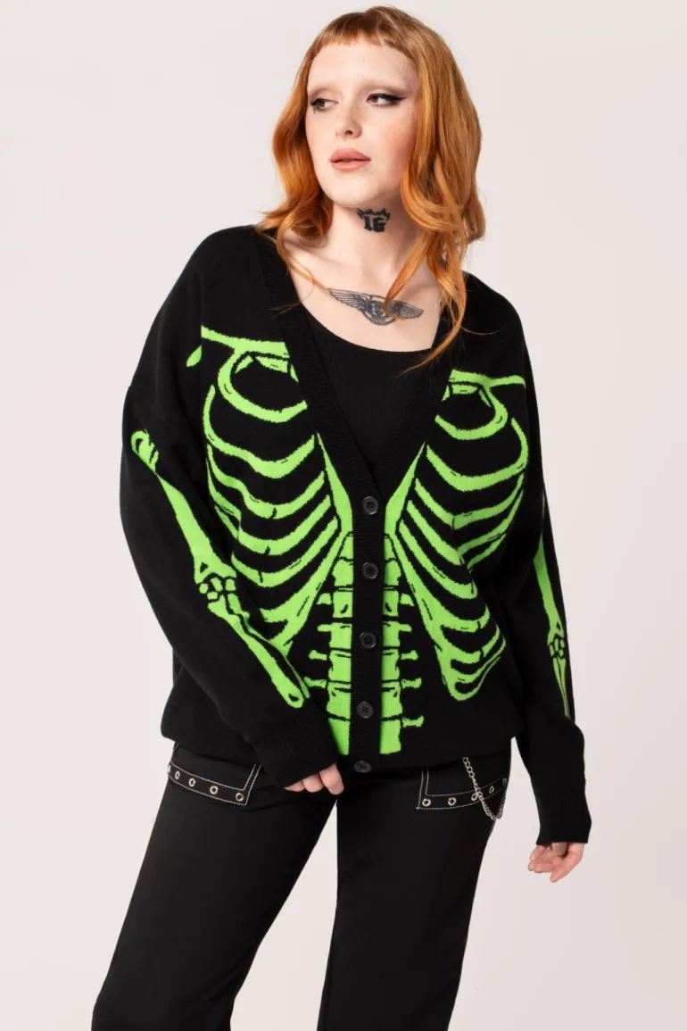Skeleton Cardigan>Hell Bunny Discount