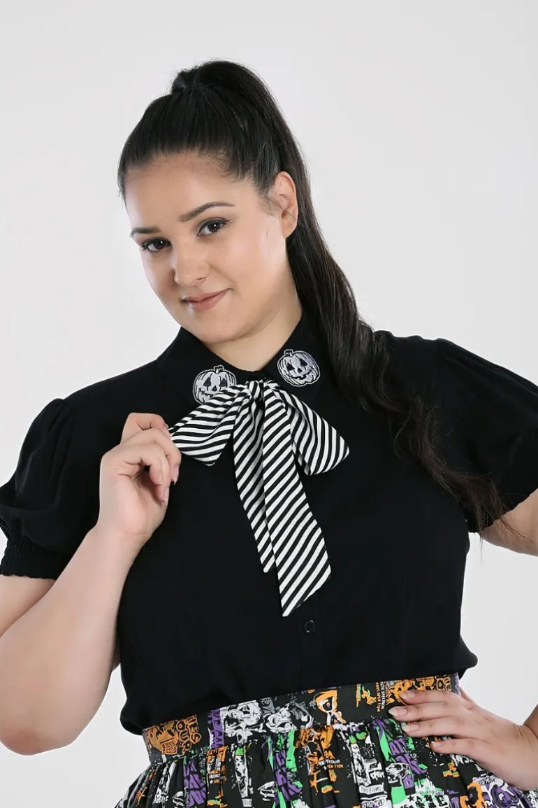 Skelli Blouse>Hell Bunny Store