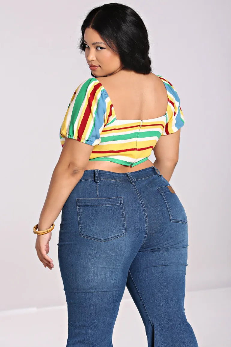 Solange Crop Top>Hell Bunny Best Sale
