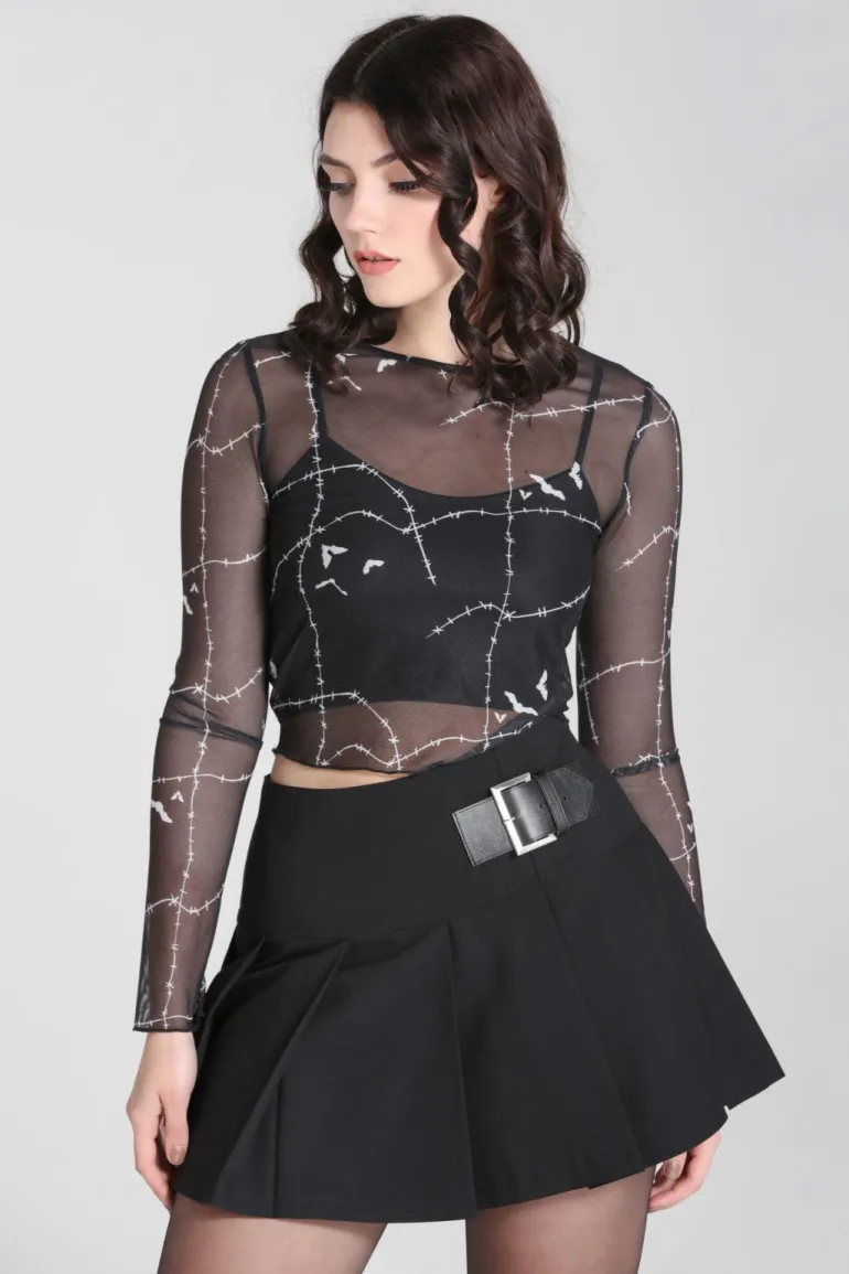 Stitches Mesh Top>Hell Bunny Sale