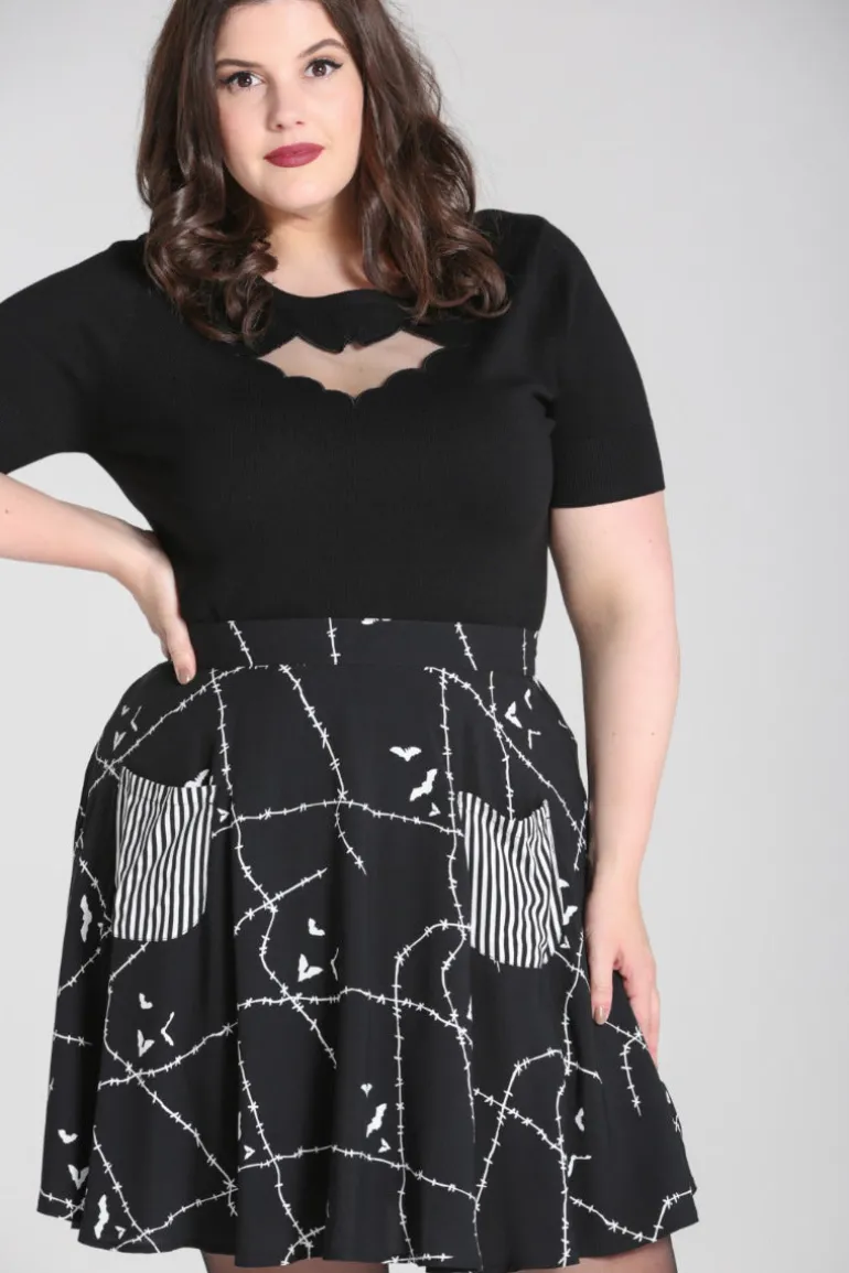 Stitches Skirt>Hell Bunny Best Sale